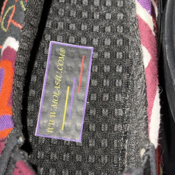 MOLAS4U Colorful Kuna Molas Art Vegan Flats Slip-on Shoes NWOB Size 9 UK 39 - Picture 2 of 9